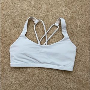 Lululemon White Free To Be Bra